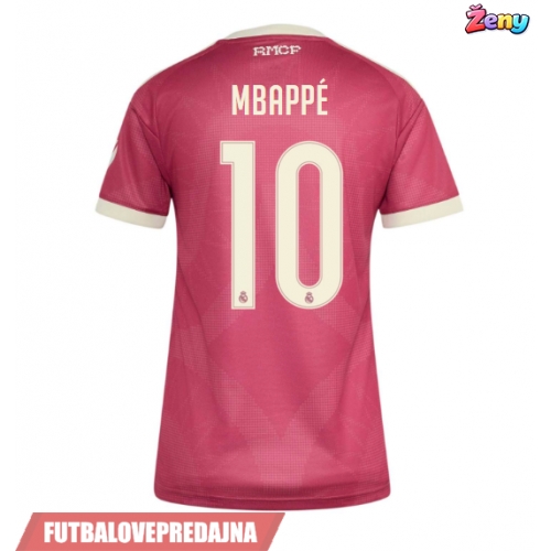Lacne Ženy Futbalové dres Real Madrid Kylian Mbappe #10 2026-27 Krátky Rukáv - Tretina